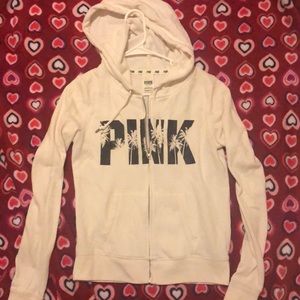 Pink Palm Tree Zip Up!